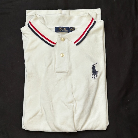 POLO RALPH LAUREN - Sm PONY US Olympic Team MENs 2XL WHITE POLO ALL EMBROIDER - Picture 3 of 8
